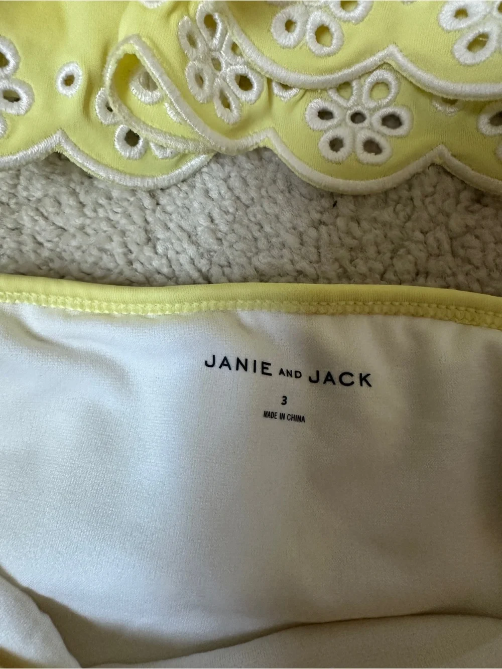 Janie and Jack sweet yellow
